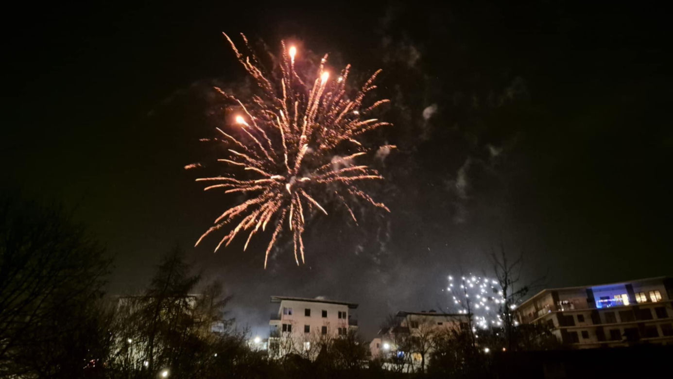 Fajerwerki nad miastem. Tak Lublin świętuje początek 2025 roku!