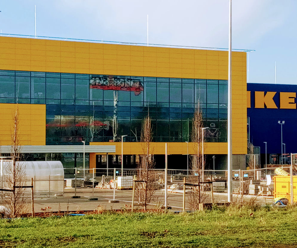 Budowa sklepu IKEA w Szczecinie - grudzień 2020