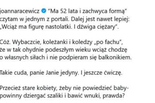 Nie dzierga szalików, nie opiekuje się wnukami. Joanna Racewicz nie daje sobie w kaszę dmuchać!