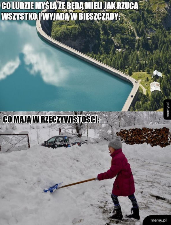 Memy o Bieszczadach
