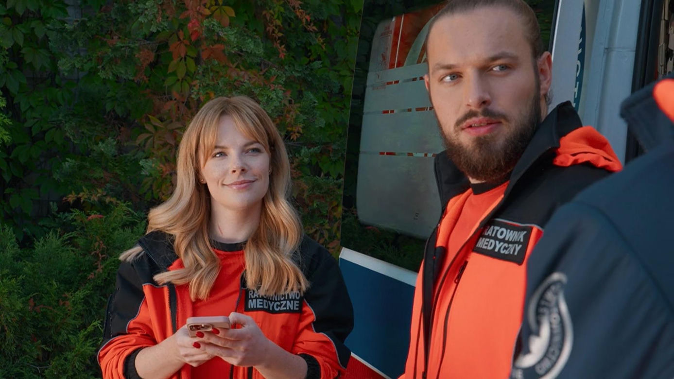 Na sygnale odc. 645. Basia (Anna Wysocka), Romek (Izydor Łobacz)