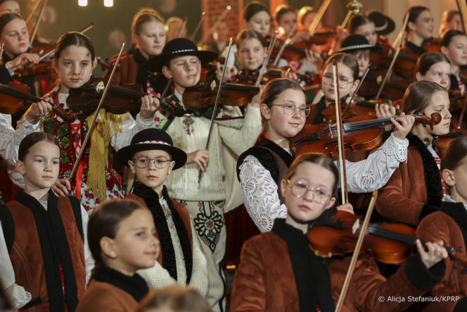 Pierwsza dama Marta Nawrocka na koncercie kolęd