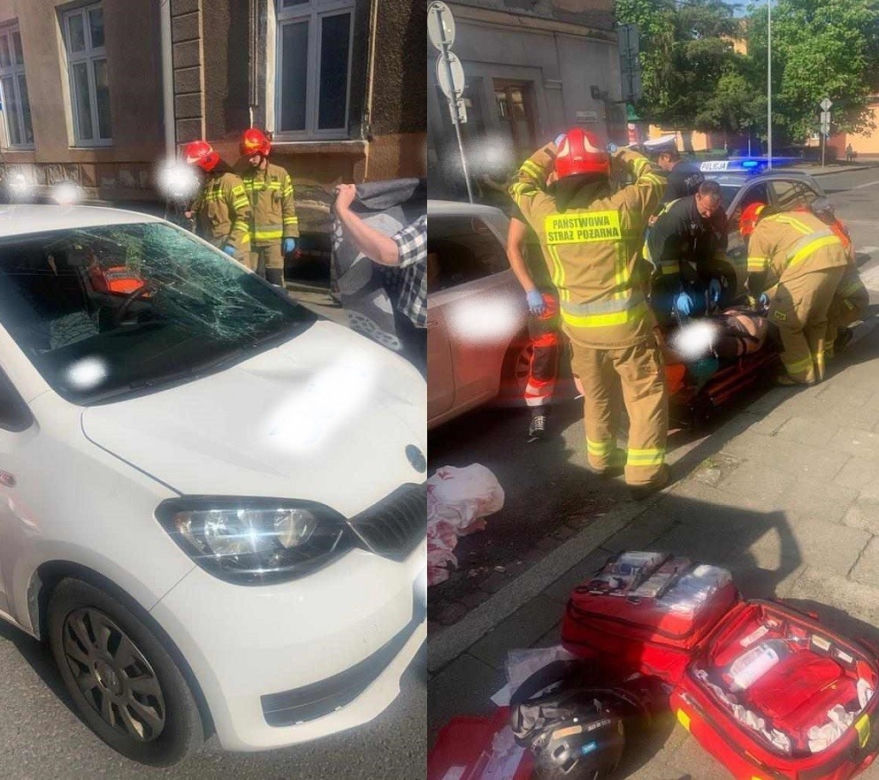 Tarnów. Potrącenie rowerzysty na ulicy Bernardyńskiej