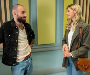 Barwy szczęścia, odcinek 2324, Iwona (Izabela Zwierzyńska), Karol (Wiktor Loga)