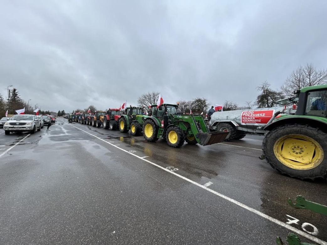 Protest rolników w Koszalinie
