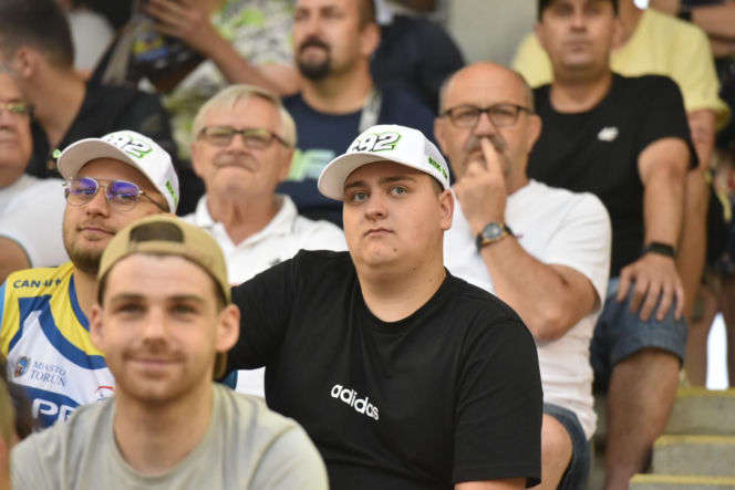 PRES Grupa Deweloperska Toruń - Orlen Oil Motor Lublin, zdjęcia kibiców z meczu 9. kolejki PGE Ekstraligi na Motoarenie