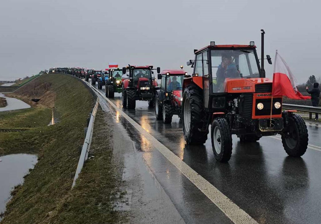 Protest rolników z Podkarpacia w Przeworsku