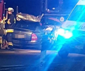 Koszmarny wypadek pod Węgrowem. 20-latek zmiażdżony przez ciężarówkę 