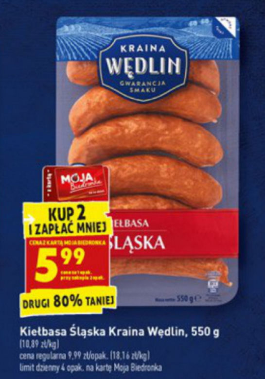 kiełbasa śląska 5,99 zł