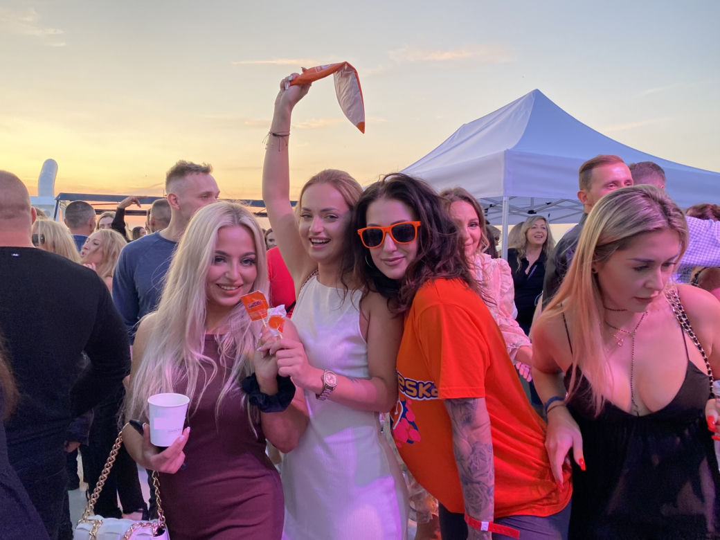 Ekipa Eska Summer City na imprezowym statku Princess w Świnoujściu 