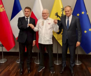Macron i Wałęsa w Gdańsku. Te zdjęcia mówią więcej niż tysiąc słów