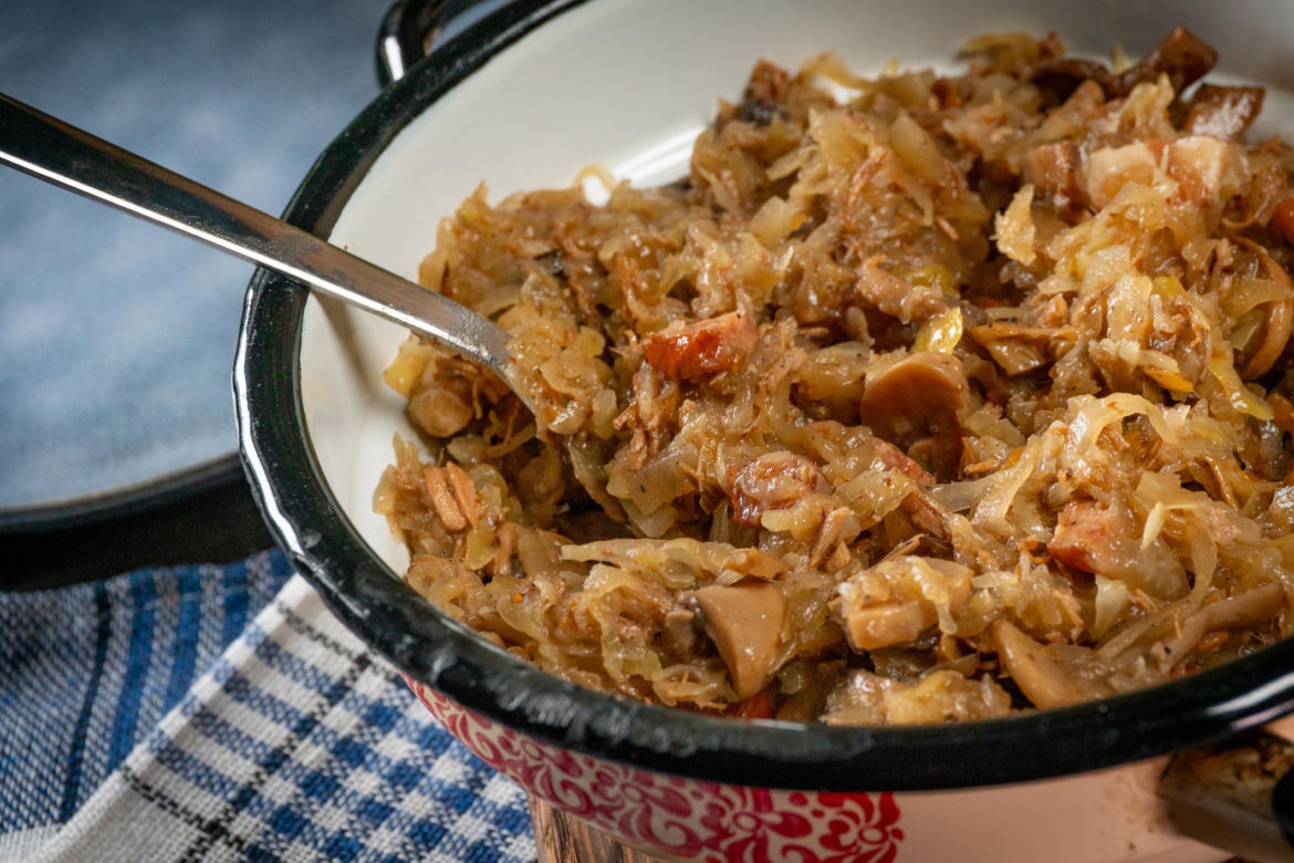 Bigos złoty na winie, na bogato 900ml - 89 zł