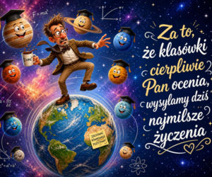 Zabawna kartka z okazji Dnia Nauczyciela