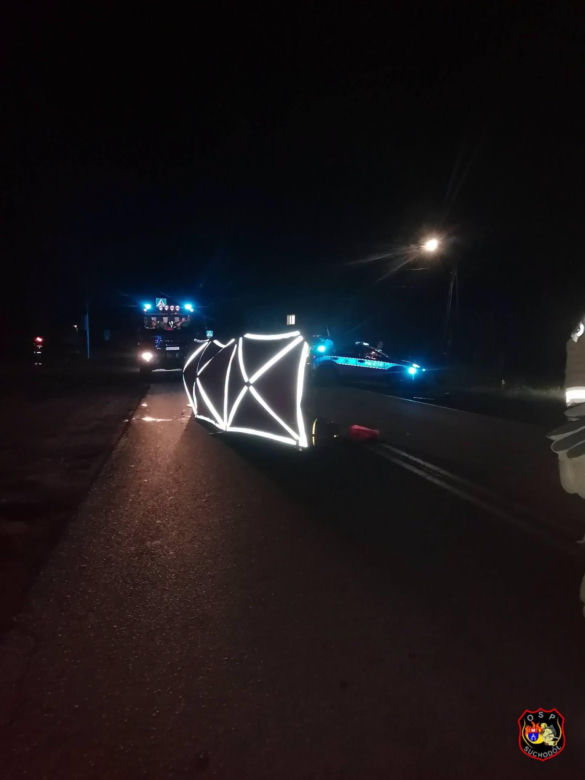 38-latek na hulajnodze zderzył się z samochodem