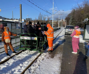 Finał WOŚP 2021 Gdańsku. Przejażdżka ręczną drezyną 31.01.2021