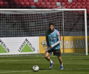 Trening reprezentacji Polski przed meczem ze Szwecją