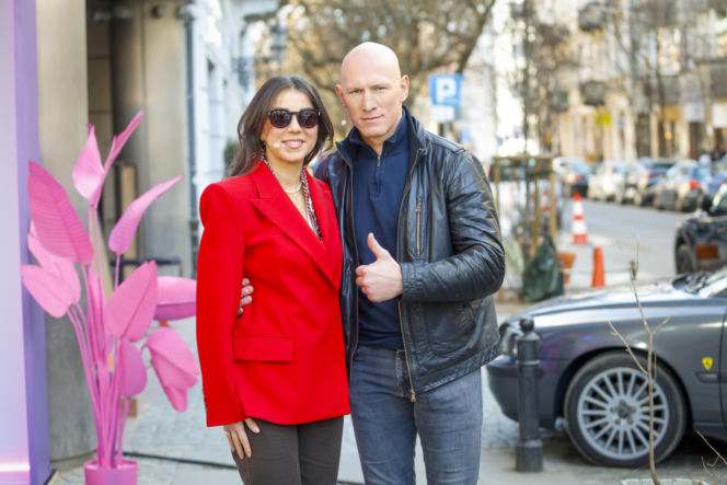 Krzyszof "Diablo" Włodarczyk z żoną