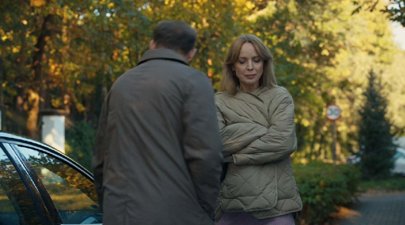 Barwy szczęścia, odcinek 3166. Agnieszka (Katarzyna Tlałka), Łukasz (Michał Rolnicki)