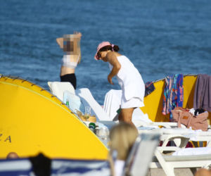 Anna Czartoryska-Niemczycka na plaży