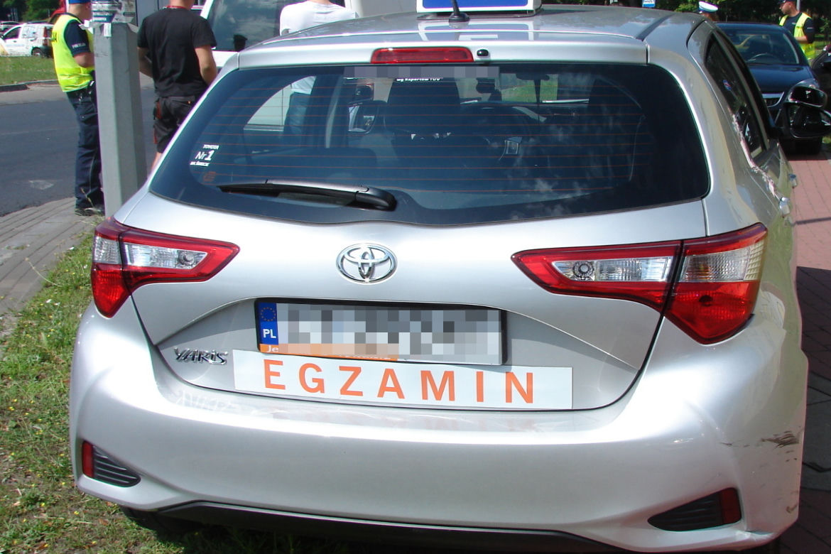 Pijany motocyklista przerwał jej egzamin na prawo jazdy