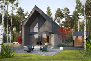 Małe stodoły - 10 projektów do 70 m2 na zgłoszenie. Modny styl w wersji mini