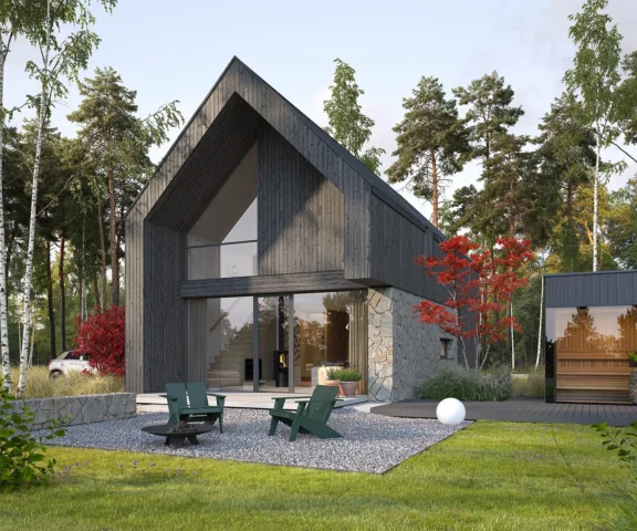 Małe stodoły - 10 projektów do 70 m2 na zgłoszenie. Modny styl w wersji mini