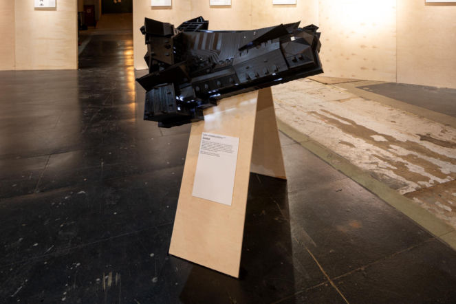 Makieta Teatru Miejskiego, proj. Salto arhitektuuribüroo, na Wystawie Głównej Biennale w Tallinie
