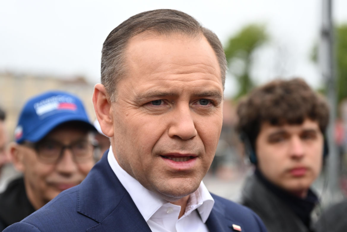Karol Nawrocki w Gdańsku rozdawał pączki