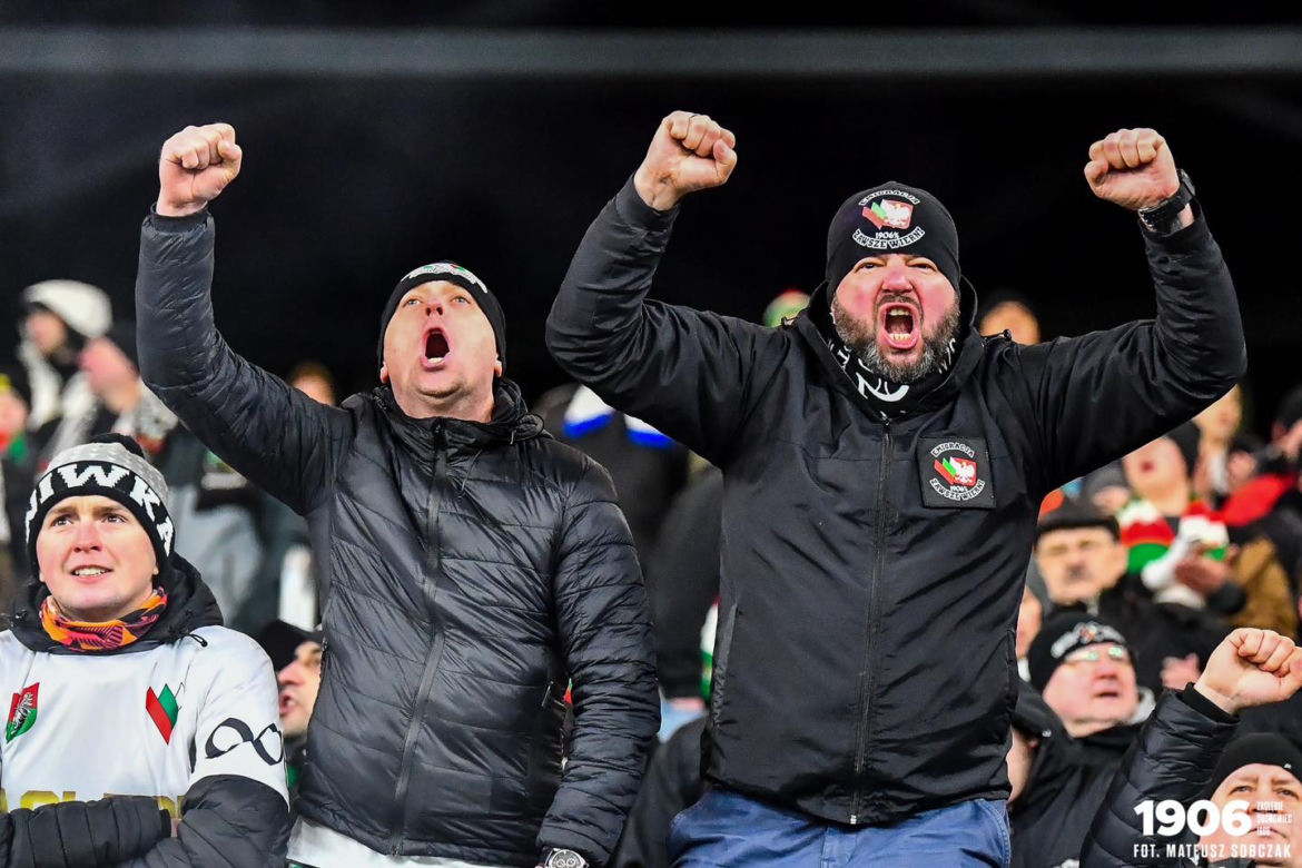 Kibice na meczu Zagłębie Sosnowiec - GKS Katowice