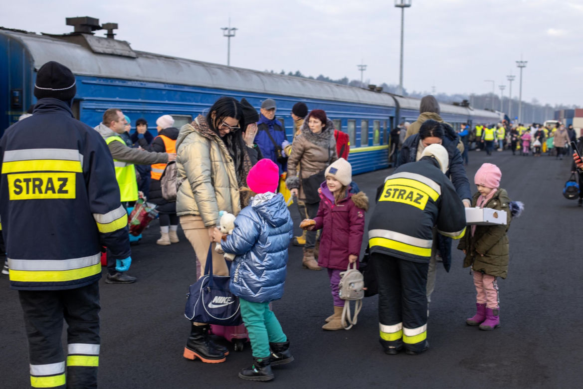 1,5 tys. uchodźców z Ukrainy przyjechało specjalnym pociągiem na Śląsk