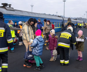 1,5 tys. uchodźców z Ukrainy przyjechało specjalnym pociągiem na Śląsk