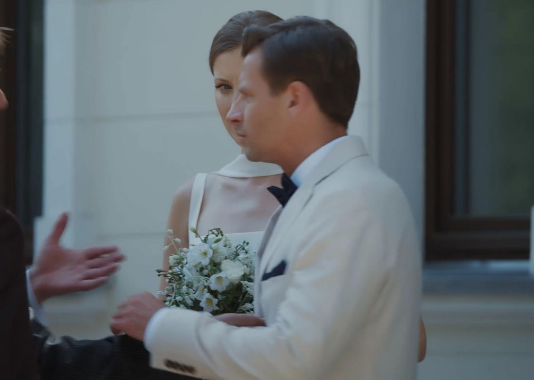 M jak miłość. Natalka (Dominika Suchecka), Mikołaj Lipiński (Mateusz Kościukiewicz), Adam Karski (Patryk Szwichtenberg)