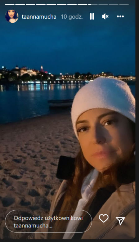 M jak miłość. Magda (Anna Mucha) na planie