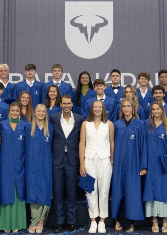 Iga Świątek i Rafael Nadal