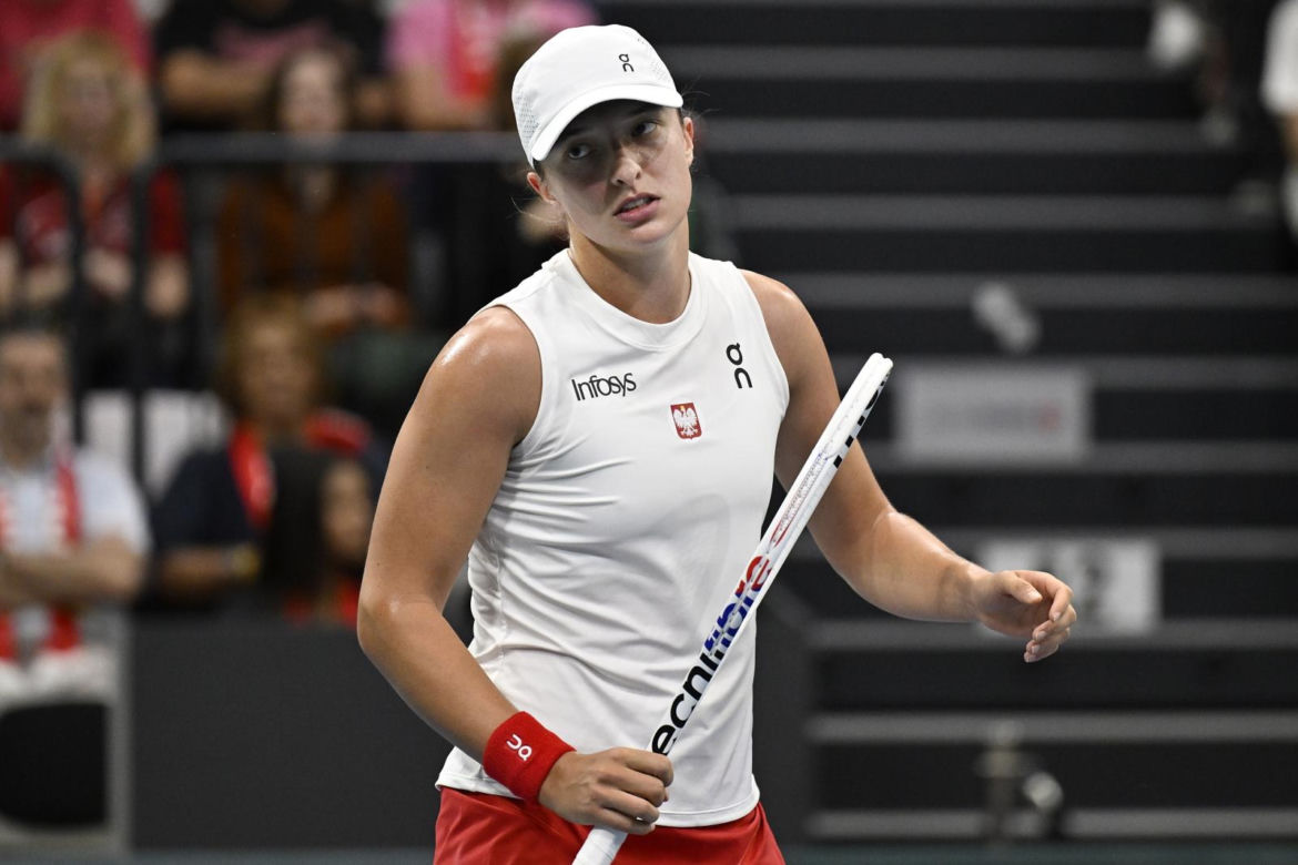 Iga Świątek - Celine Naef w turnieju BJK Cup