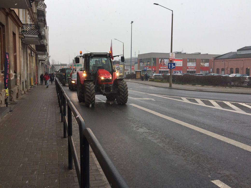 Protest rolników w Grudziądzu
