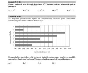 Egzamin ósmoklasisty 2020 - arkusz egzaminacyjny z matematyki
