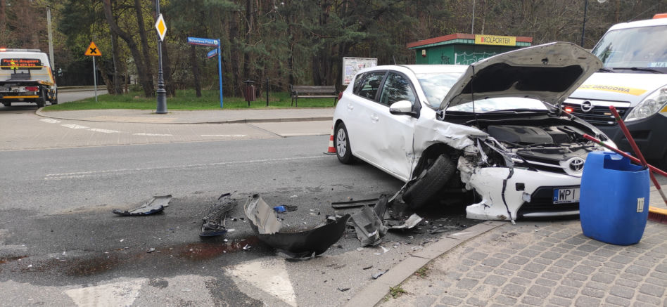 Robert Chojnacki miał wypadek samochodowy 