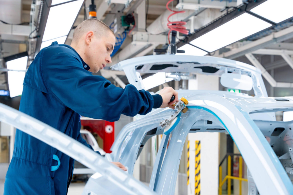 Produkcja Volvo EX30 w Gandawie
