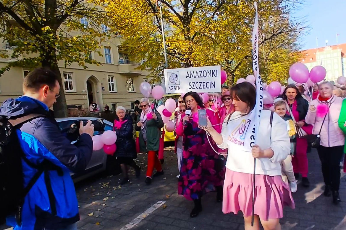 Marsz Różowej Wstążki w Szczecinie