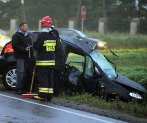 Wypadek pod Łodzią