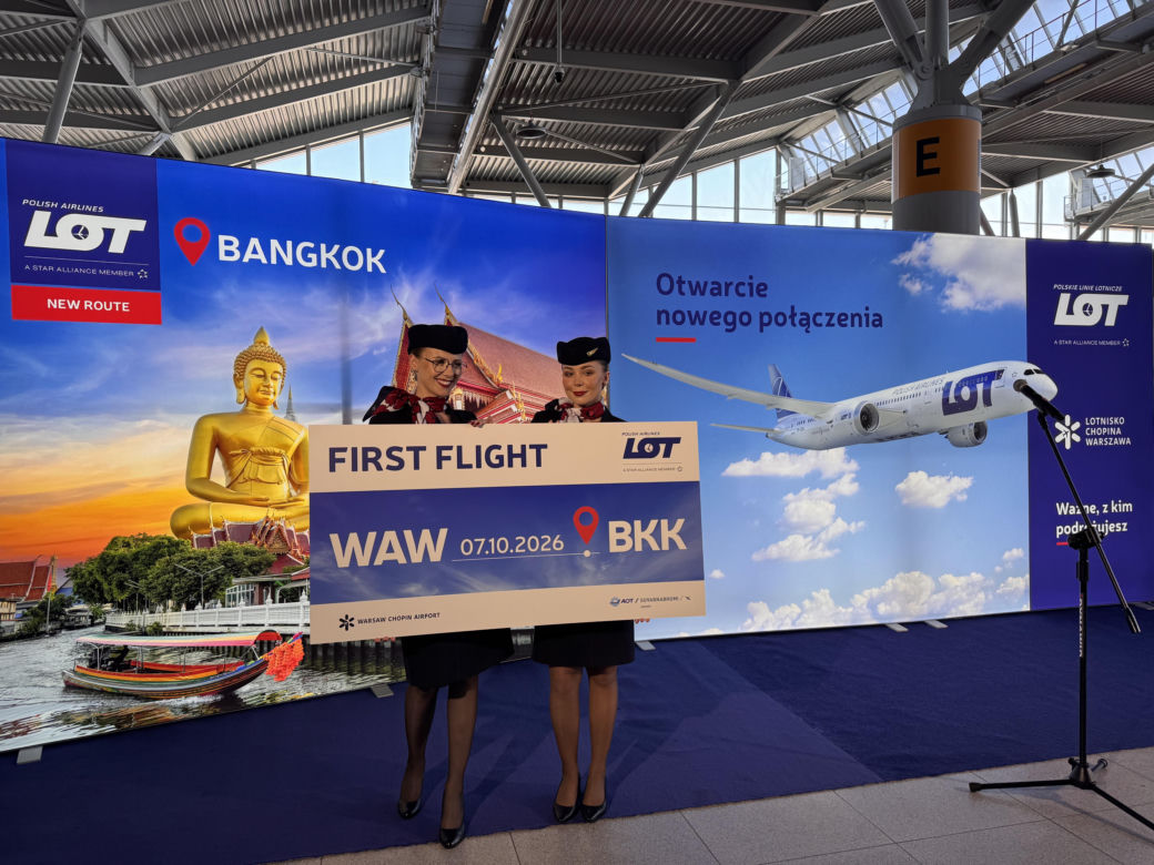Nowa trasa LOT-u już wystartowała. Warszawa-Bangkok w około 10 godzin