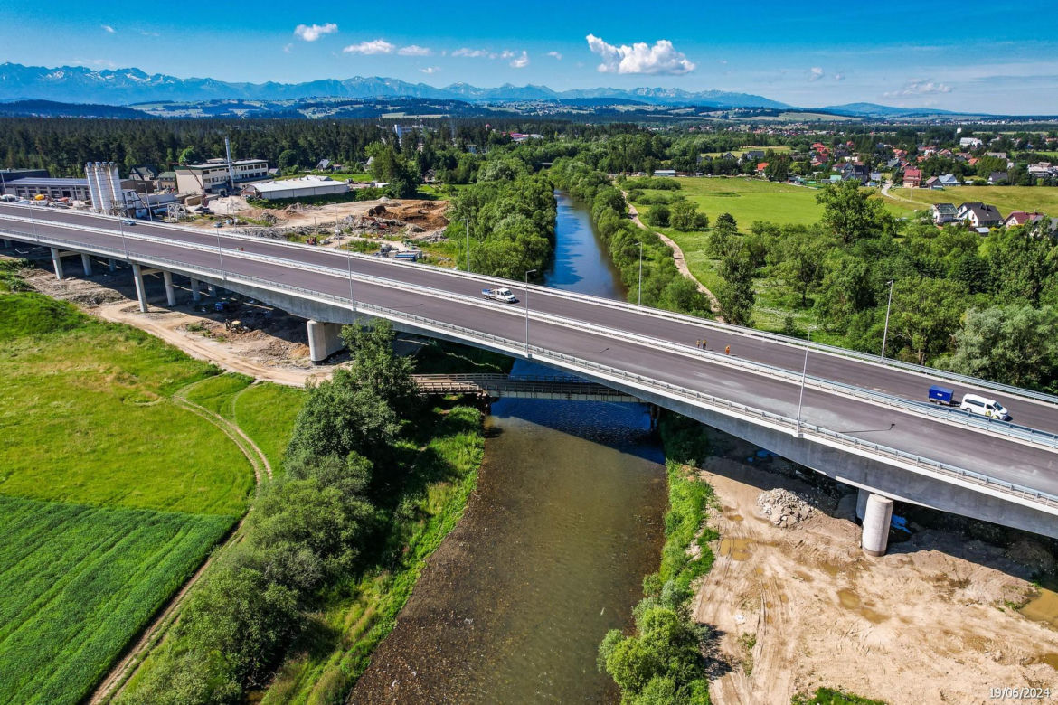 Budowa zakopianki DK 47 Rzdzawka - Nowy Targ - czerwiec 2024