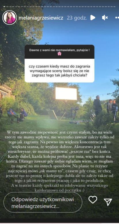 M jak miłość. Melania Grzesiewicz (Anita) odpowiada na pytania fanów
