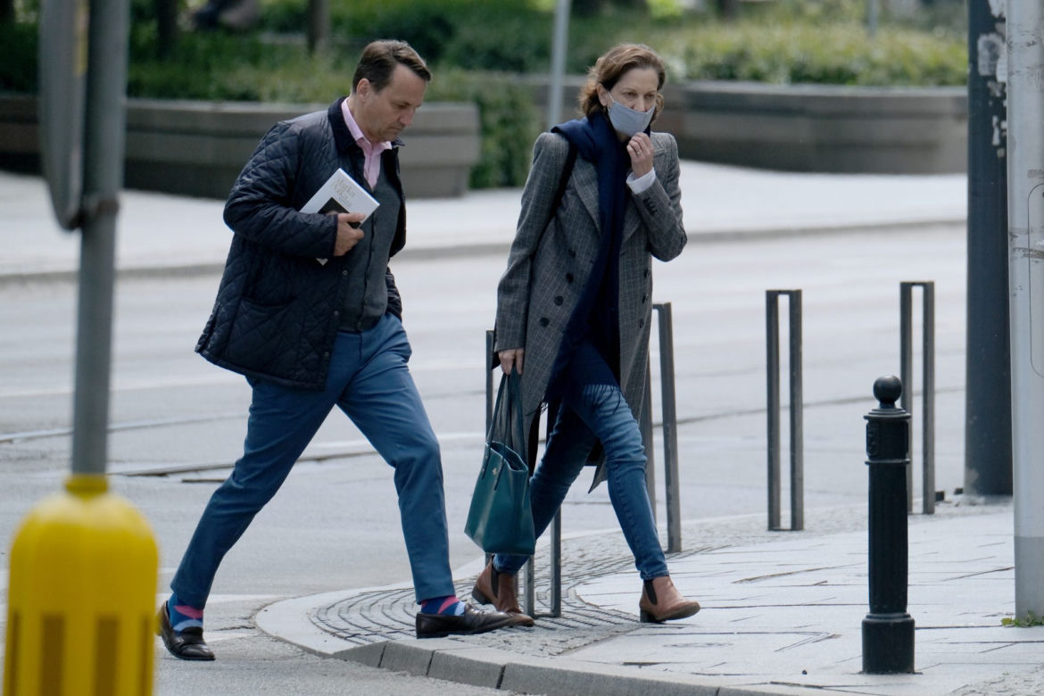 Radosław Sikorski z żoną Anną Applebaum