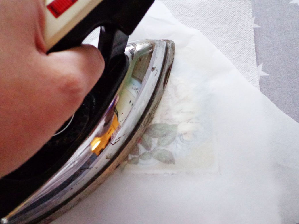 Podkładki pod kubek decoupage na żelazko