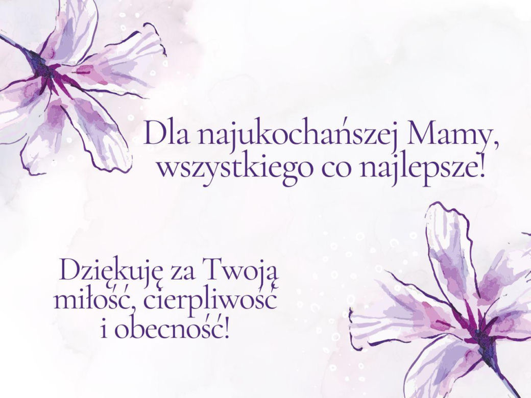 Dzień Mamy 2025 - kartki z życzeniami