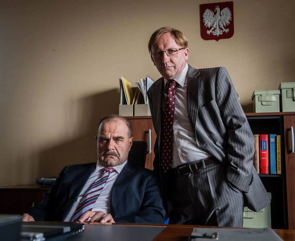 Cezary Żak i Artur Barciś w serialu Ranczo