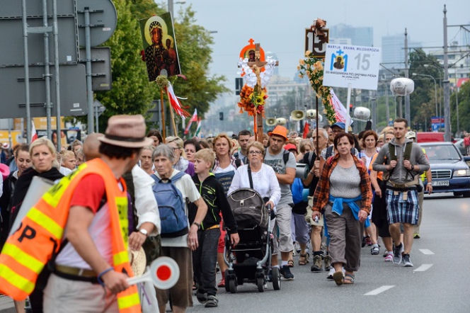 Pielgrzymki z Warszawy 2017 - trasa. Utrudnienia do Częstochowy