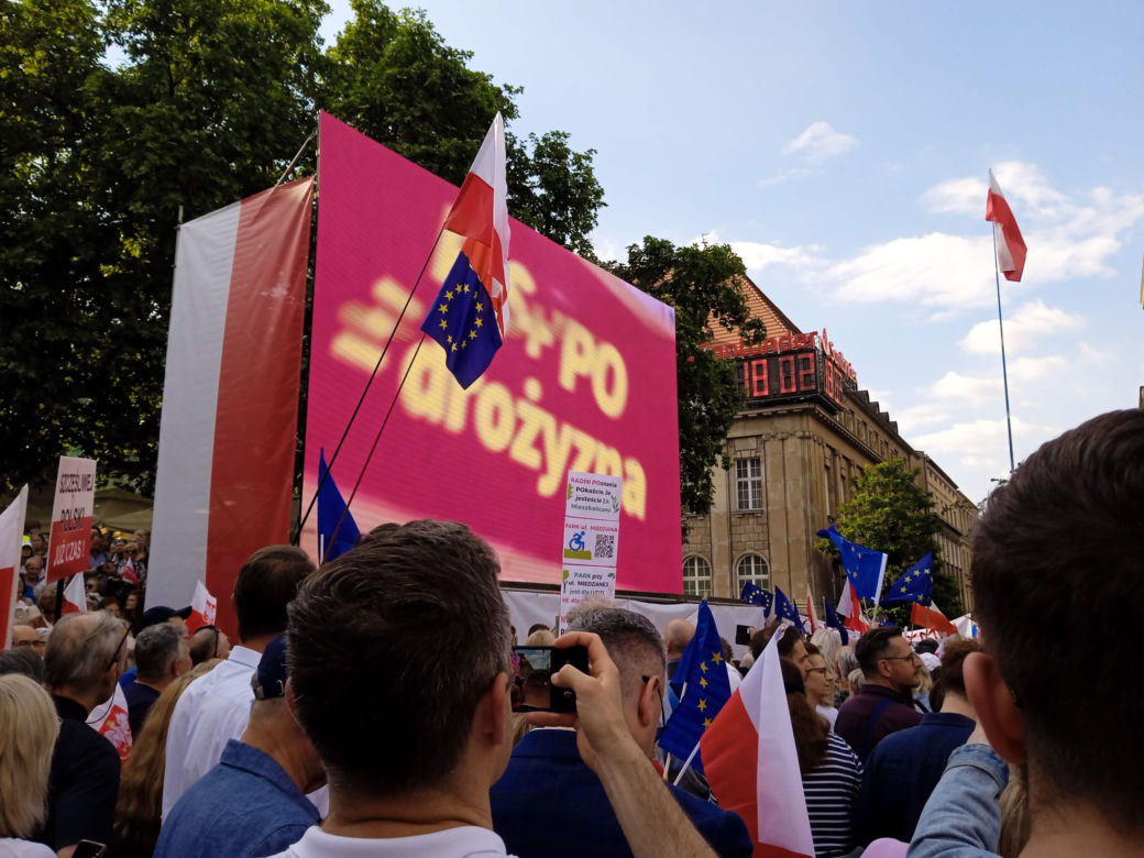 Wiec Donalda Tuska w Poznaniu